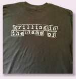 Load image into Gallery viewer, Grilling in the name of - Black Tee
